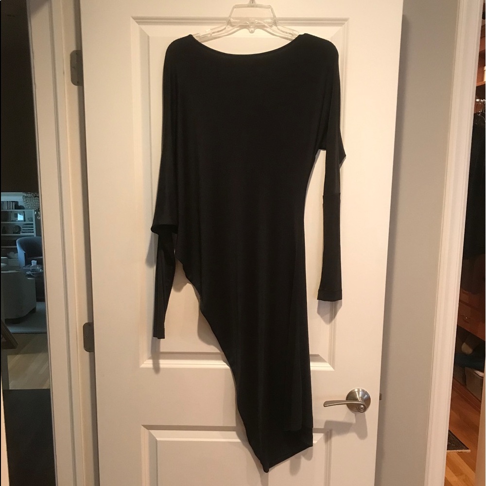 BCBG Laheld Long Sleeve Side Draped Dress NEW